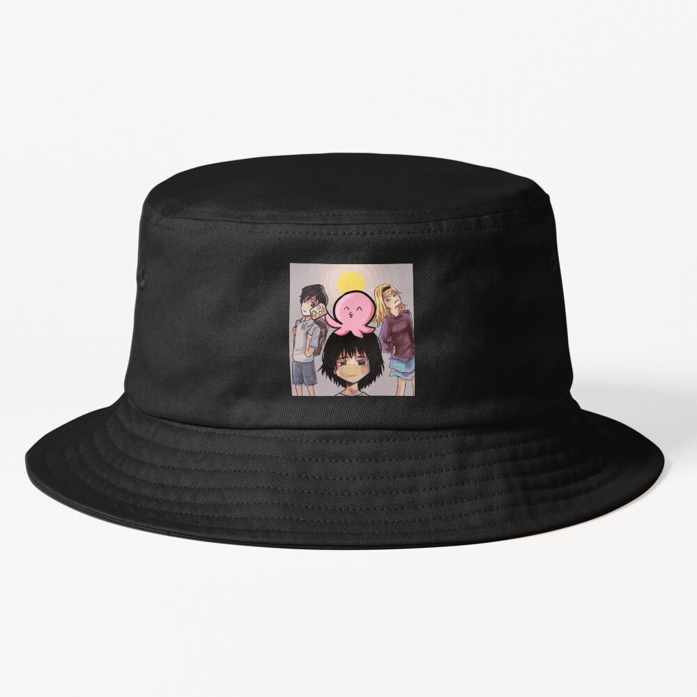 Shizuka Kuze With Her Team Bucket Hat