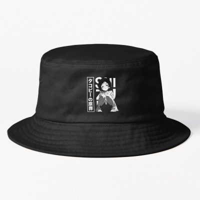 Blac And White Shizuka Kuze Takopi Bucket Hat