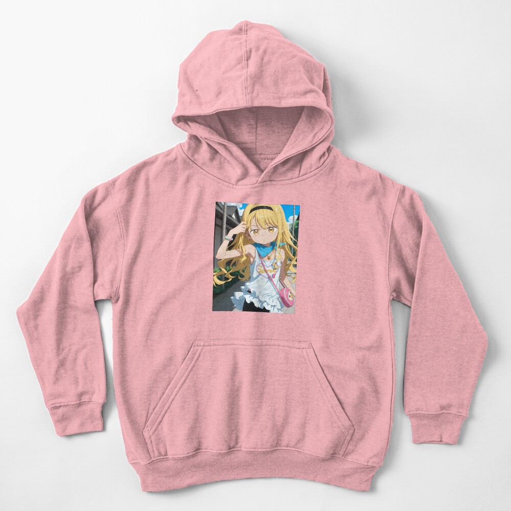 Marina Kirarazaka: Cute Urban Waifu Kids Hoodie - Image 2