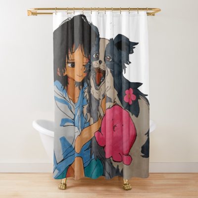Takopi's Original Sin Water Color Shower Curtain