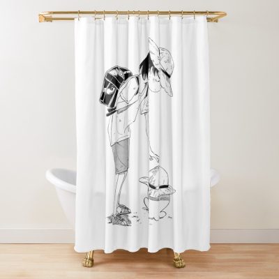 Shizuka Kuze And Takopi With Summer Hat Takopi's Original Sin Shower Curtain