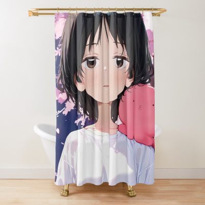 Shizuka Kuze Takopi Original Sin Girl Sakura Night Shower Curtain