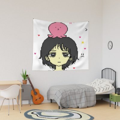 Shizuka Kuze With Takopi Tapestry