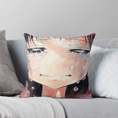Shizuka Kuze Crying Takopi Throw Pillow