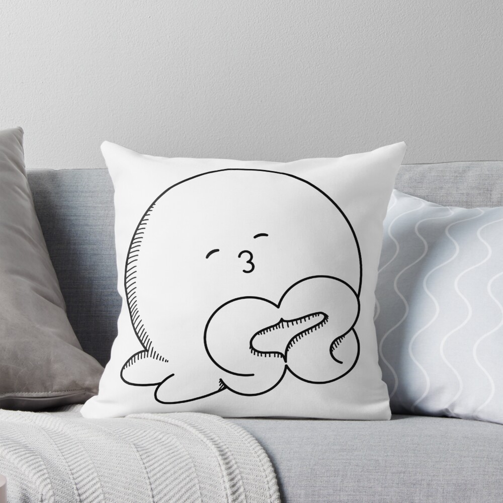 Takopi Funny Throw Pillow