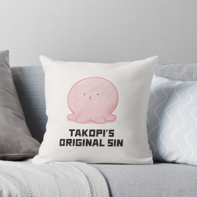 Minimalistic Art Takopi's Original Sin Throw Pillow