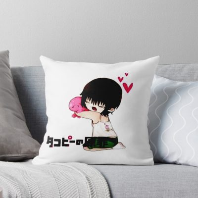 Chibi Shizuka Kuze Takopi's Original Sin Throw Pillow