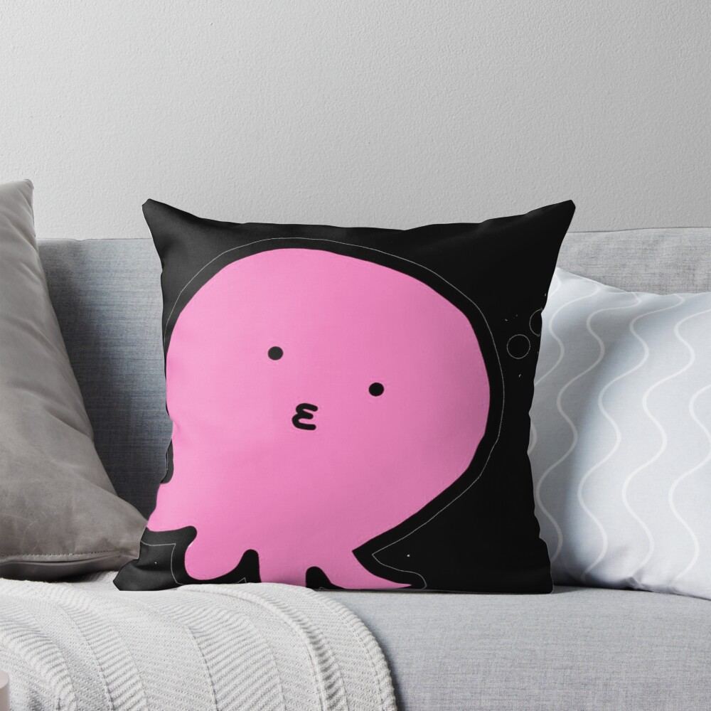 Cute Takopi's Original Sin Throw Pillow