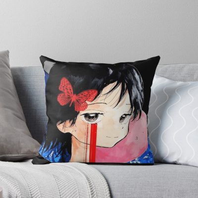 Shizuka Kuze With Blood Tear Throw Pillow