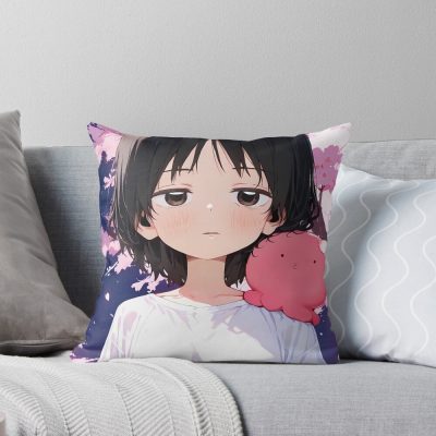 Shizuka Kuze Takopi Original Sin Girl Sakura Night Throw Pillow